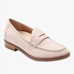 VIONIC Waverly Nubuck Penny Loafers Blush Light Pink Size 9
